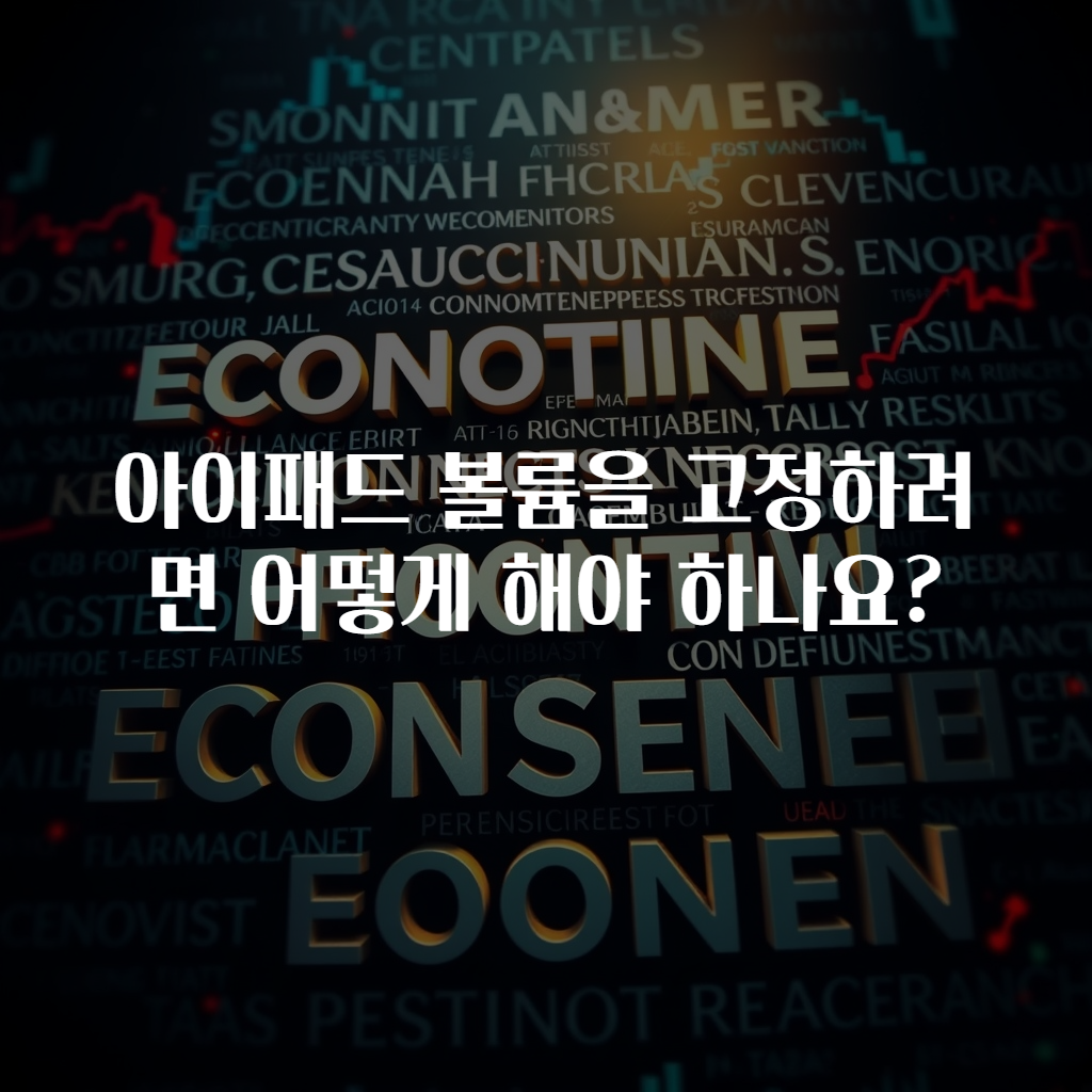 아이패드 볼륨을 고정하려면 어떻게 해야 하나요?