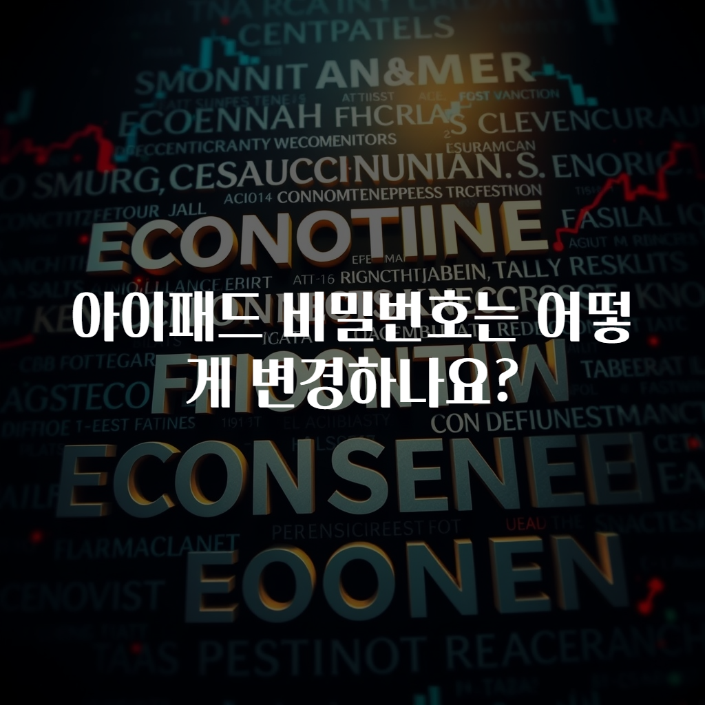 아이패드 비밀번호는 어떻게 변경하나요?
