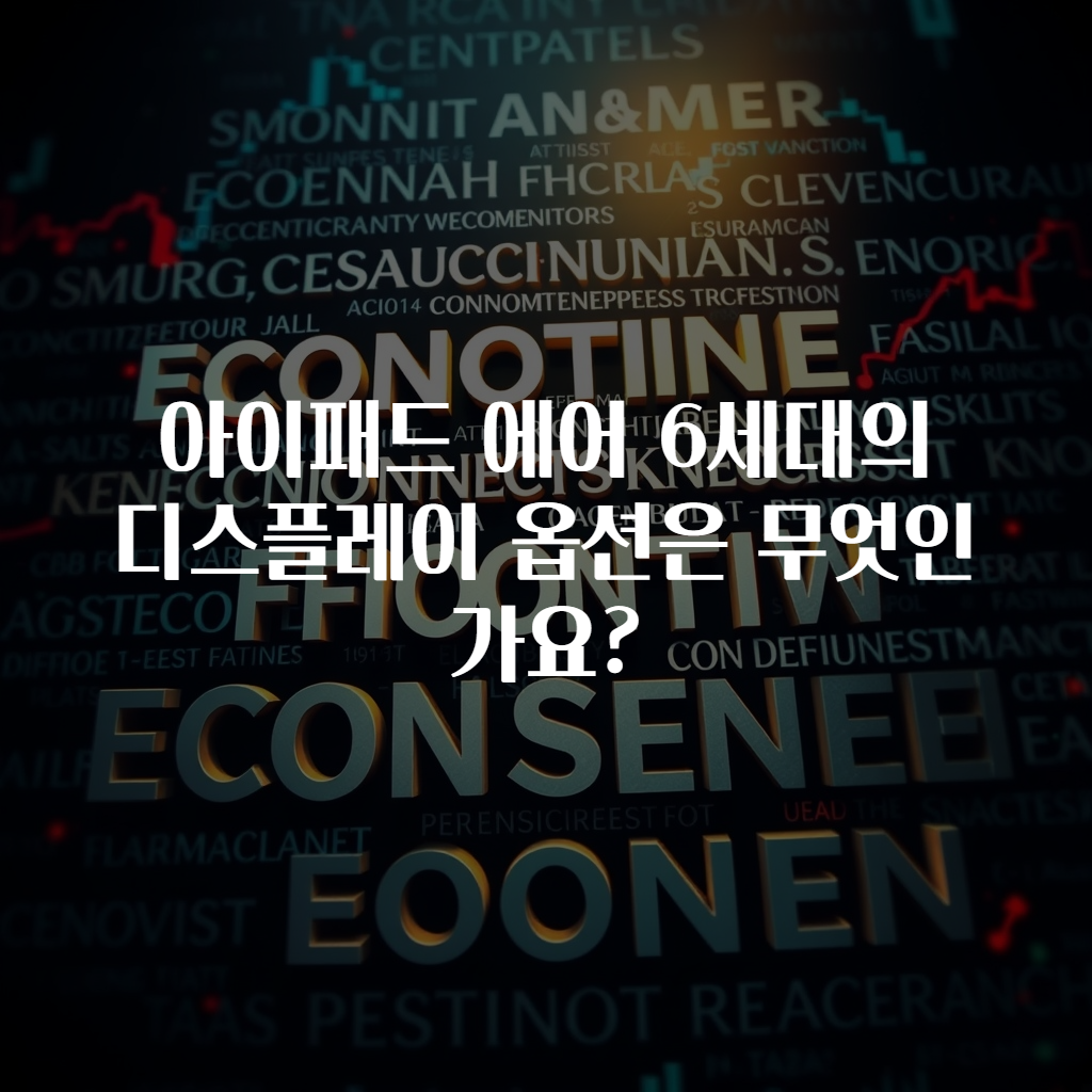 아이패드 에어 6세대의 디스플레이 옵션은 무엇인가요?