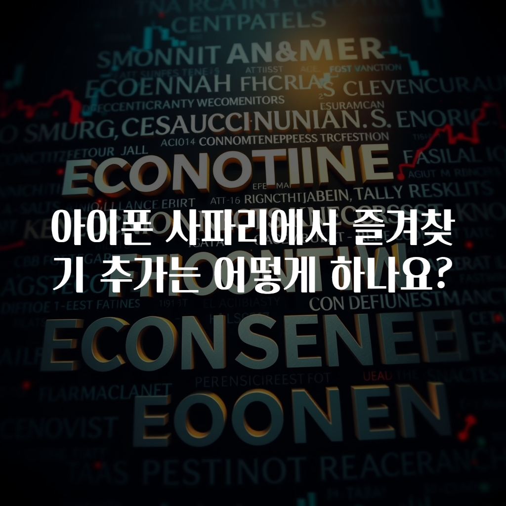 아이폰 사파리에서 즐겨찾기 추가는 어떻게 하나요?
