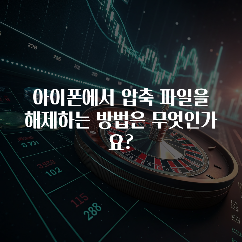 아이폰에서 압축 파일을 해제하는 방법은 무엇인가요?