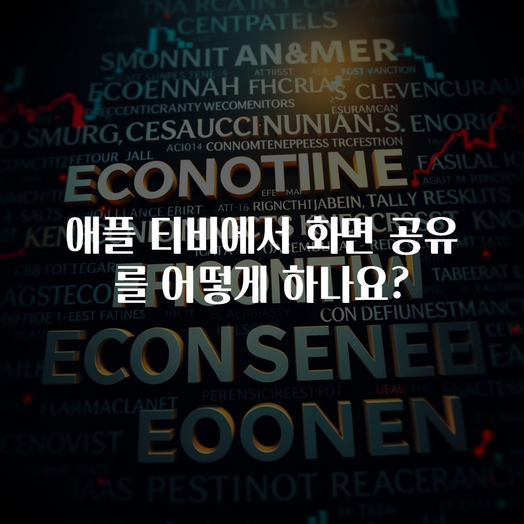 애플 티비에서 화면 공유를 어떻게 하나요?