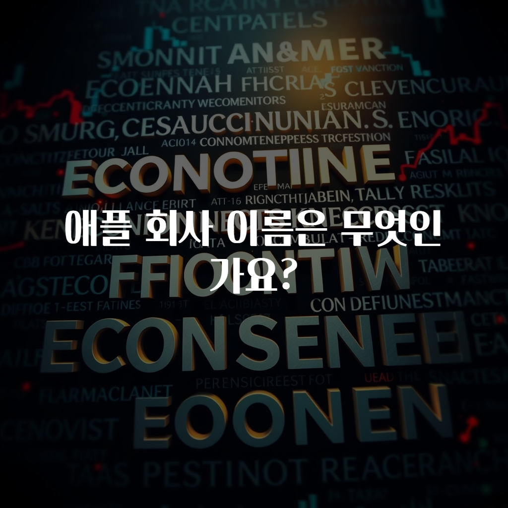 애플 회사 이름은 무엇인가요?