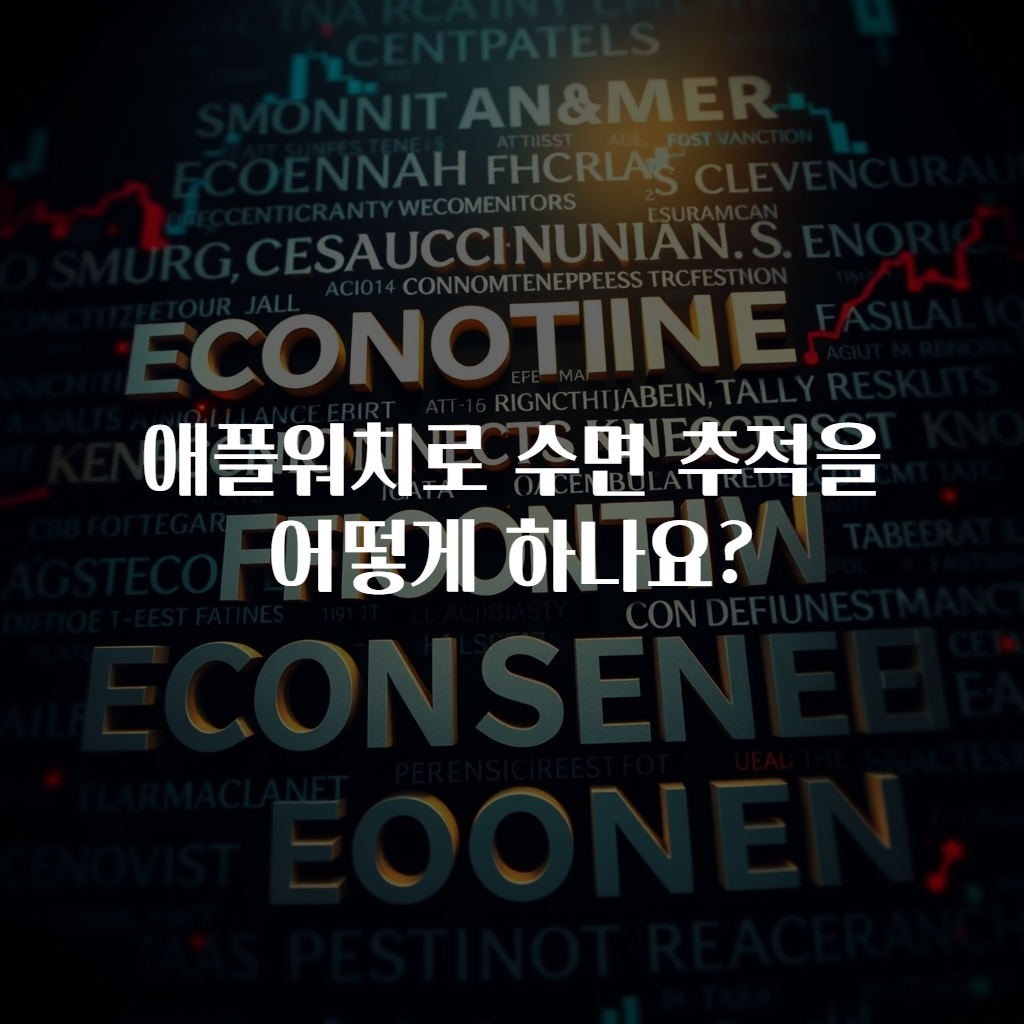 애플워치로 수면 추적을 어떻게 하나요?