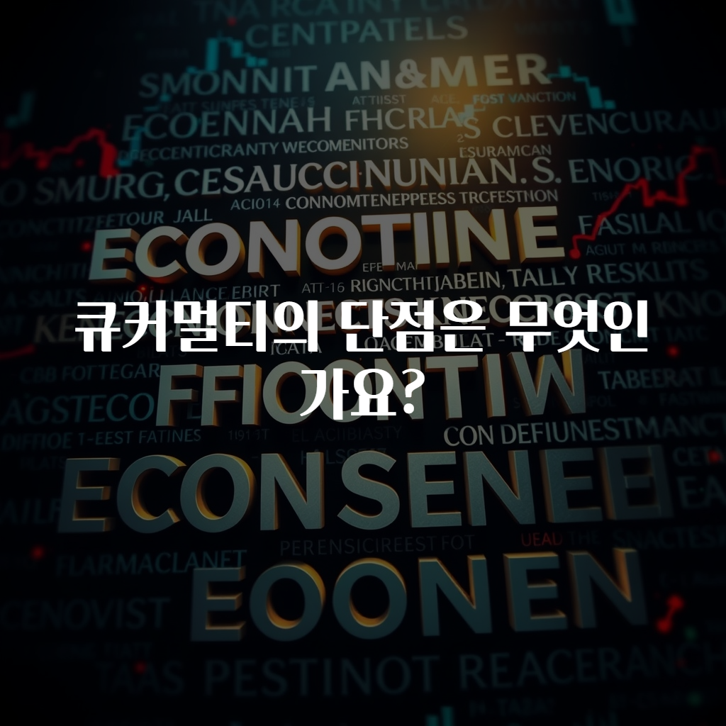 큐커멀티의 단점은 무엇인가요?