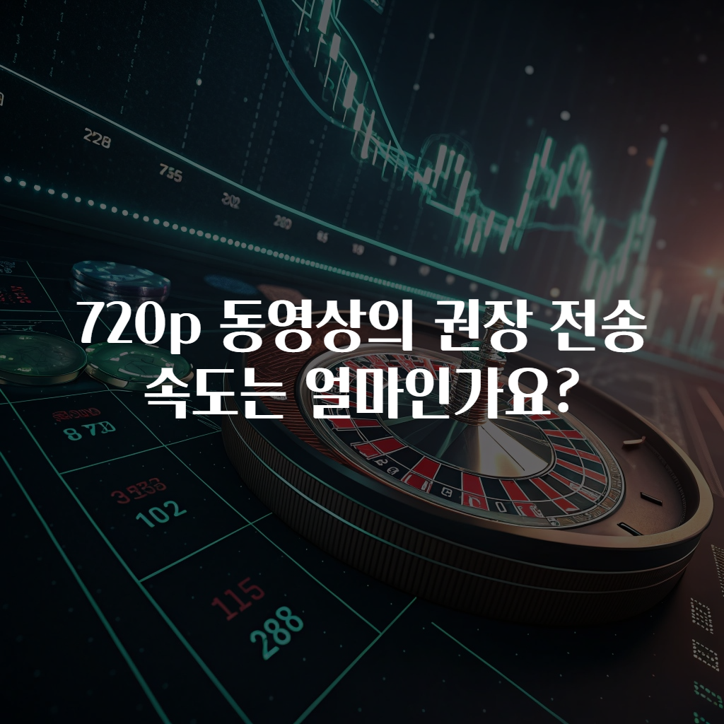 720p 동영상의 권장 전송 속도는 얼마인가요?