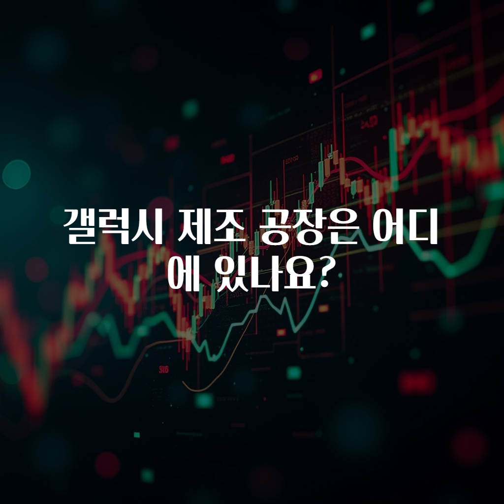 갤럭시 제조 공장은 어디에 있나요?
