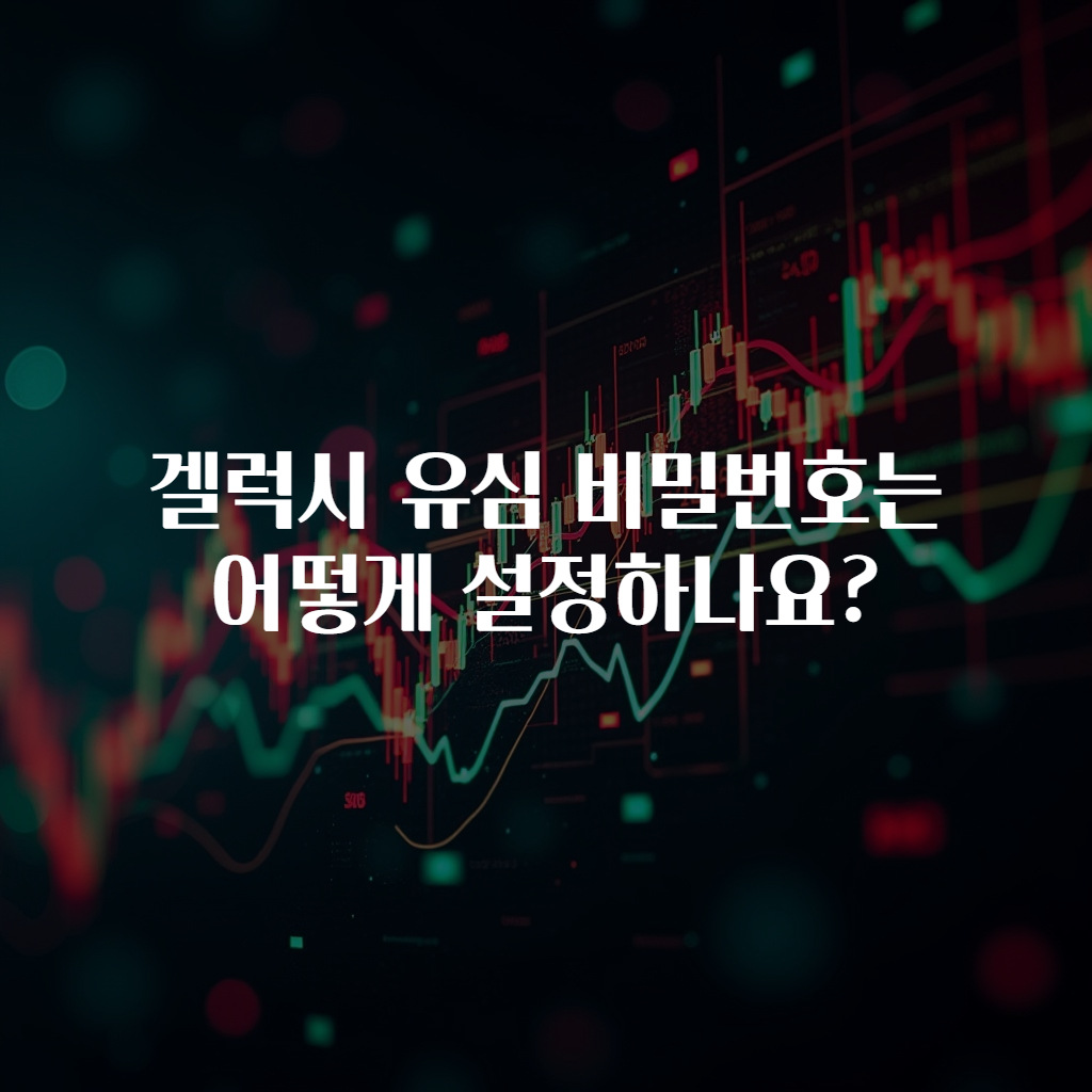 겔럭시 유심 비밀번호는 어떻게 설정하나요?