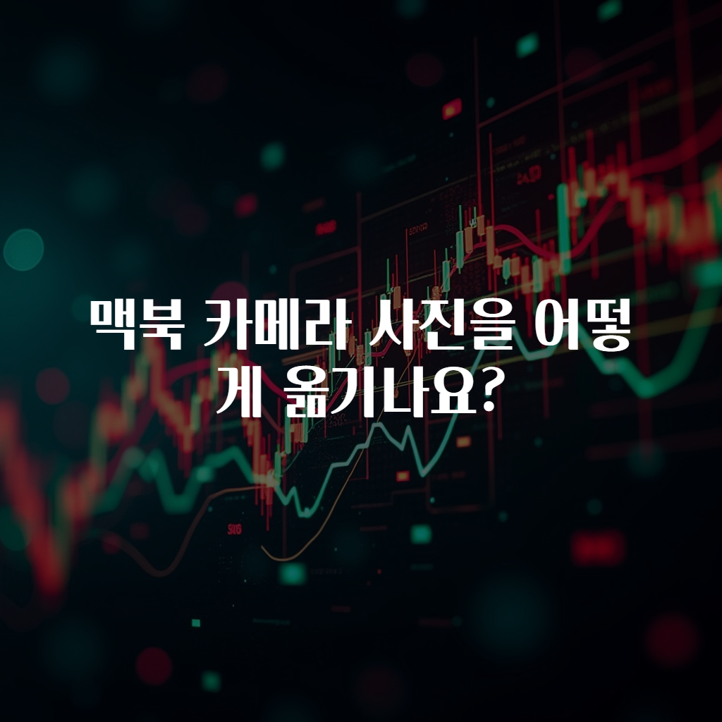 맥북 카메라 사진을 어떻게 옮기나요?