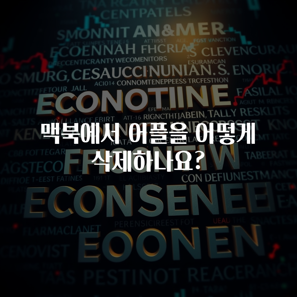 맥북에서 어플을 어떻게 삭제하나요?