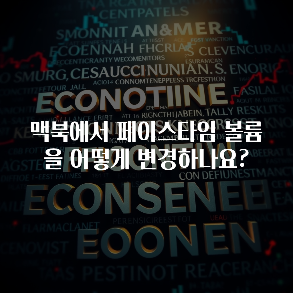 맥북에서 페이스타임 볼륨을 어떻게 변경하나요?