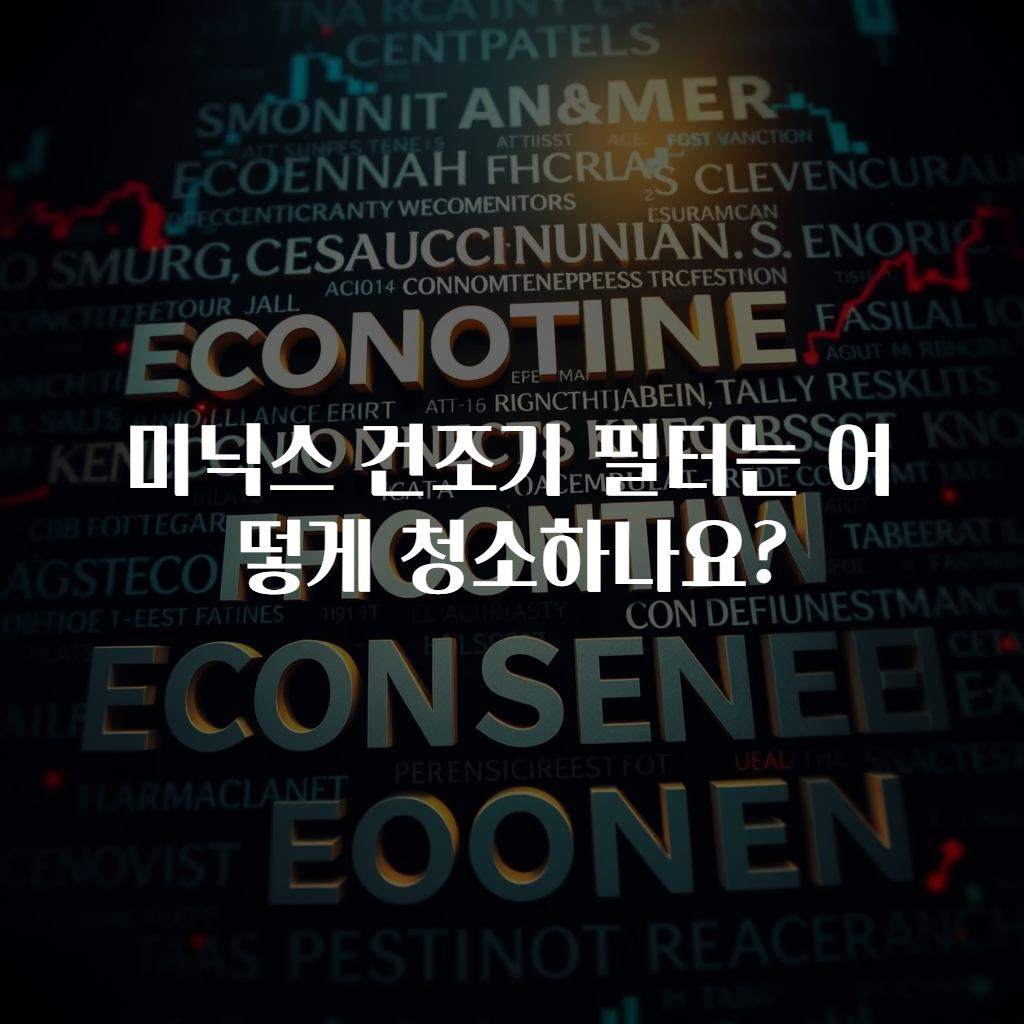 미닉스 건조기 필터는 어떻게 청소하나요?