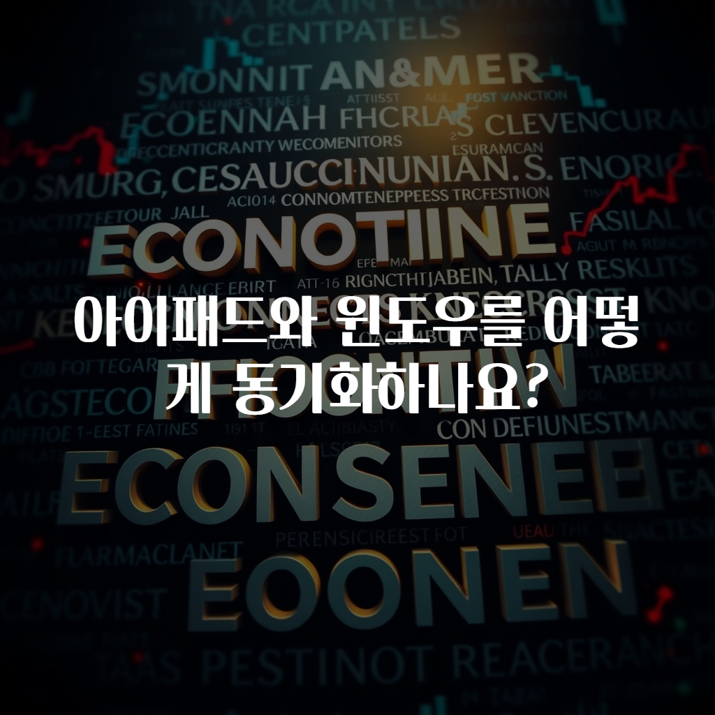 아이패드와 윈도우를 어떻게 동기화하나요?