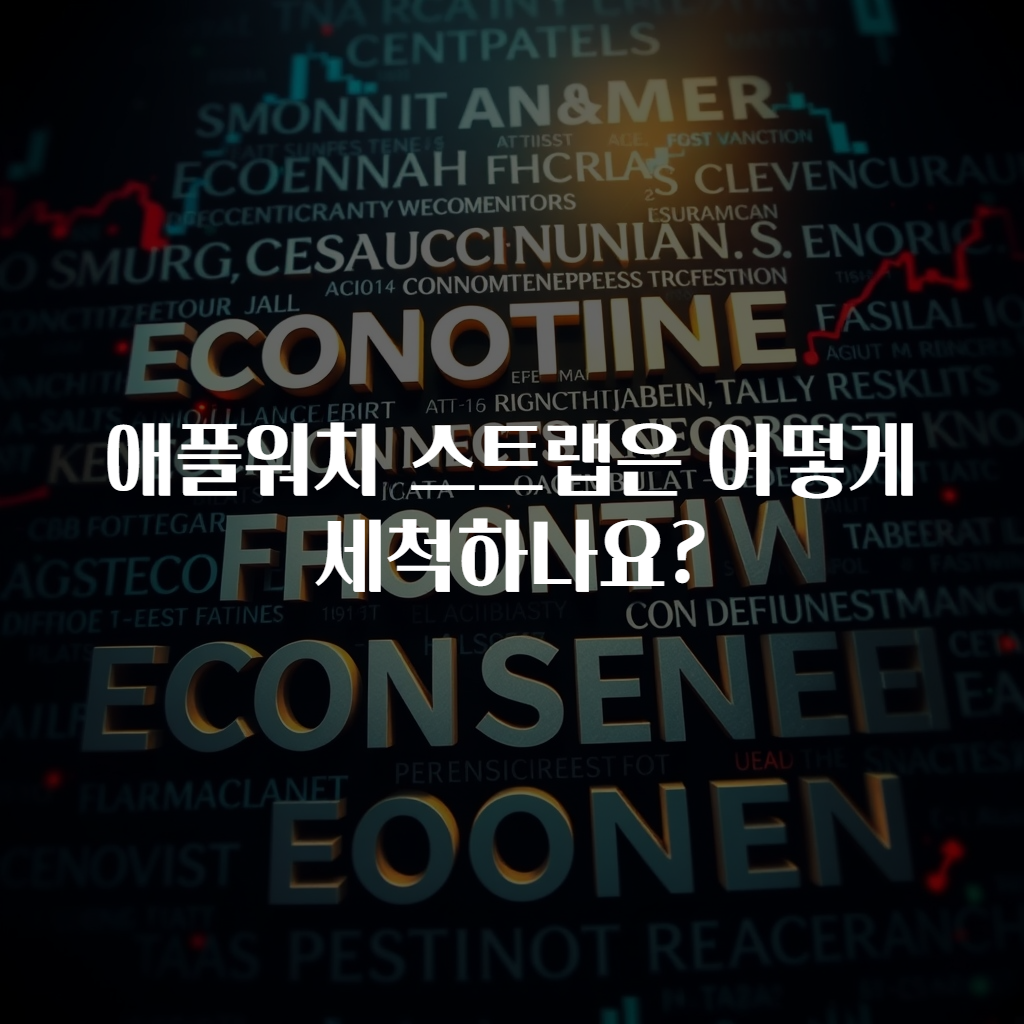 애플워치 스트랩은 어떻게 세척하나요?