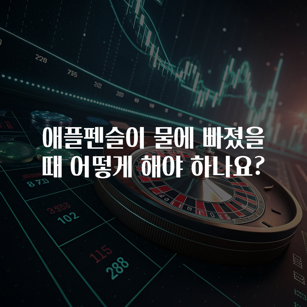 애플펜슬이 물에 빠졌을 때 어떻게 해야 하나요?