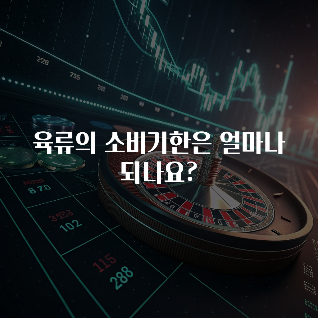 육류의 소비기한은 얼마나 되나요?
