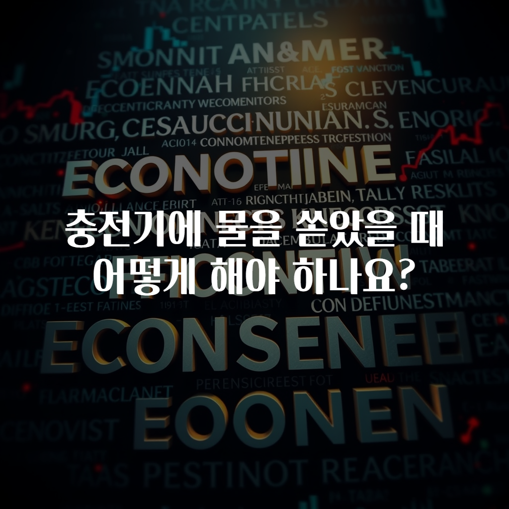 충전기에 물을 쏟았을 때 어떻게 해야 하나요?