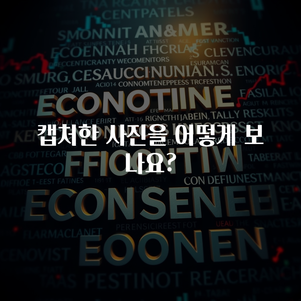 캡처한 사진을 어떻게 보나요?