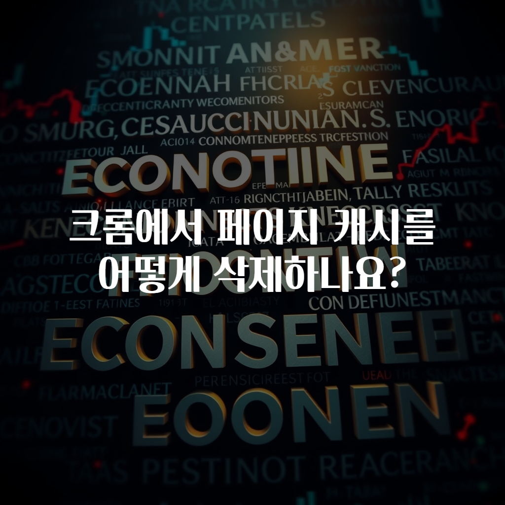 크롬에서 페이지 캐시를 어떻게 삭제하나요?