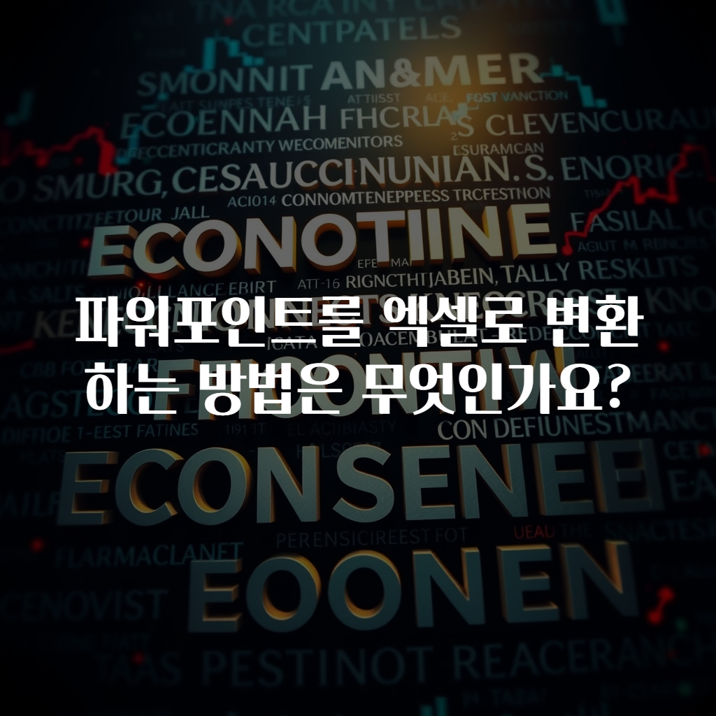 파워포인트를 엑셀로 변환하는 방법은 무엇인가요?