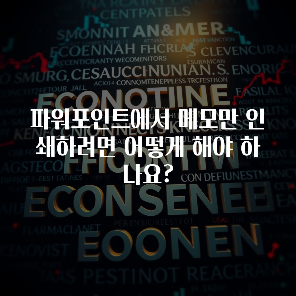 파워포인트에서 메모만 인쇄하려면 어떻게 해야 하나요?
