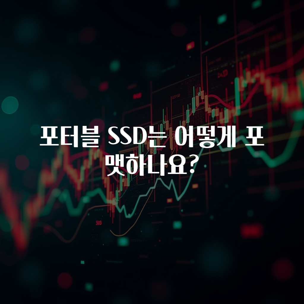 포터블 SSD는 어떻게 포맷하나요?