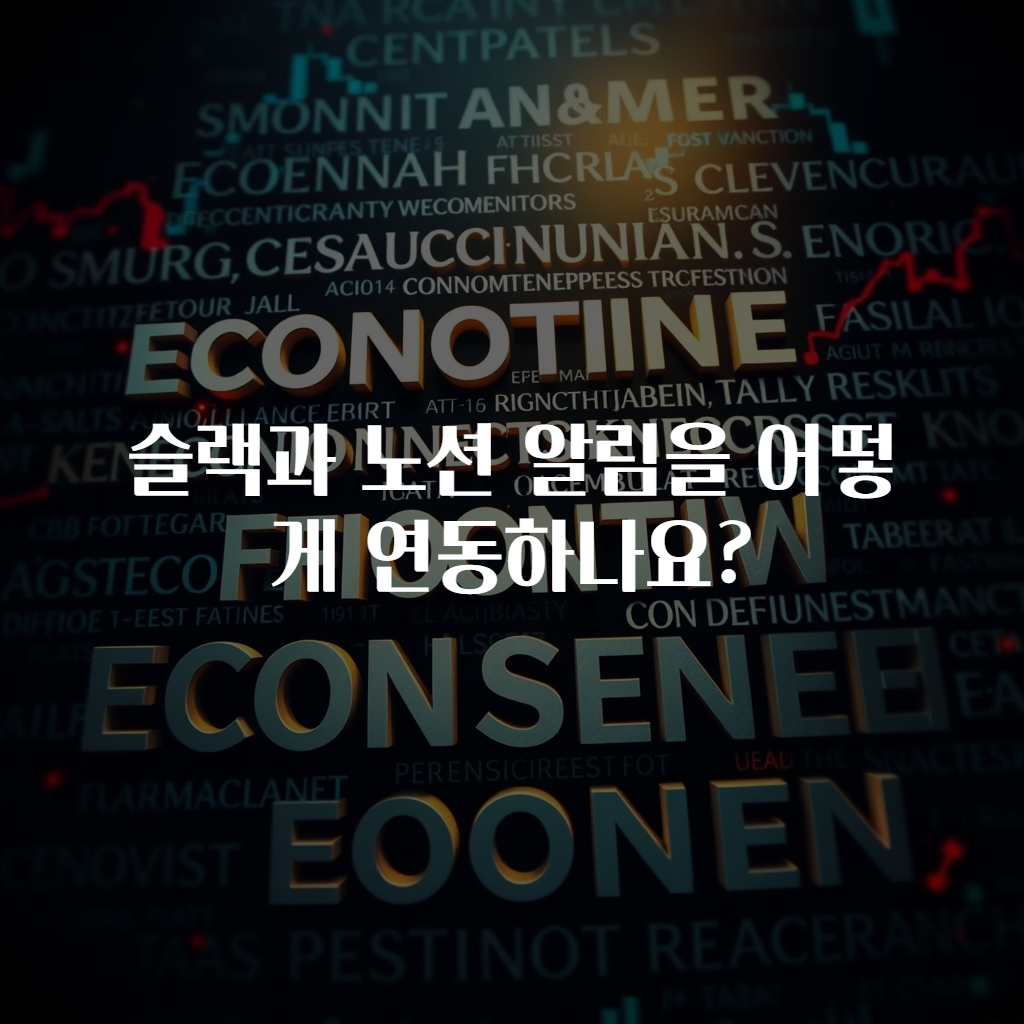 슬랙과 노션 알림을 어떻게 연동하나요?